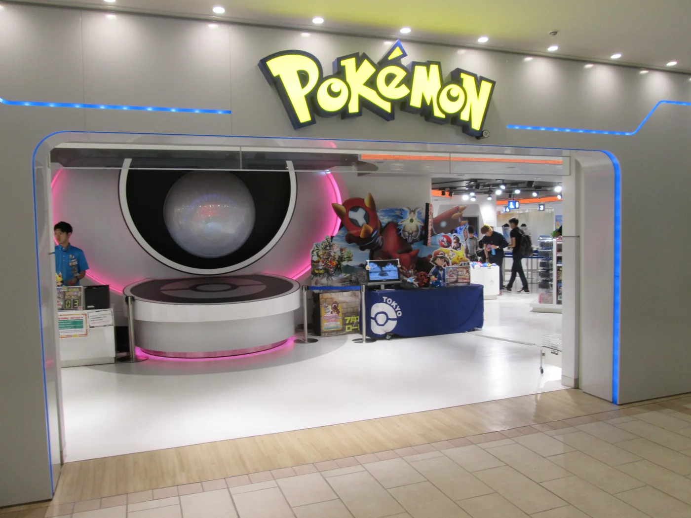 Pokémon Center Mega Tokyo storefront in Nihonbashi, Tokyo